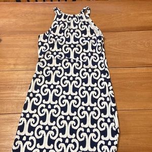 Jude Connally blue and white dress, size XS.